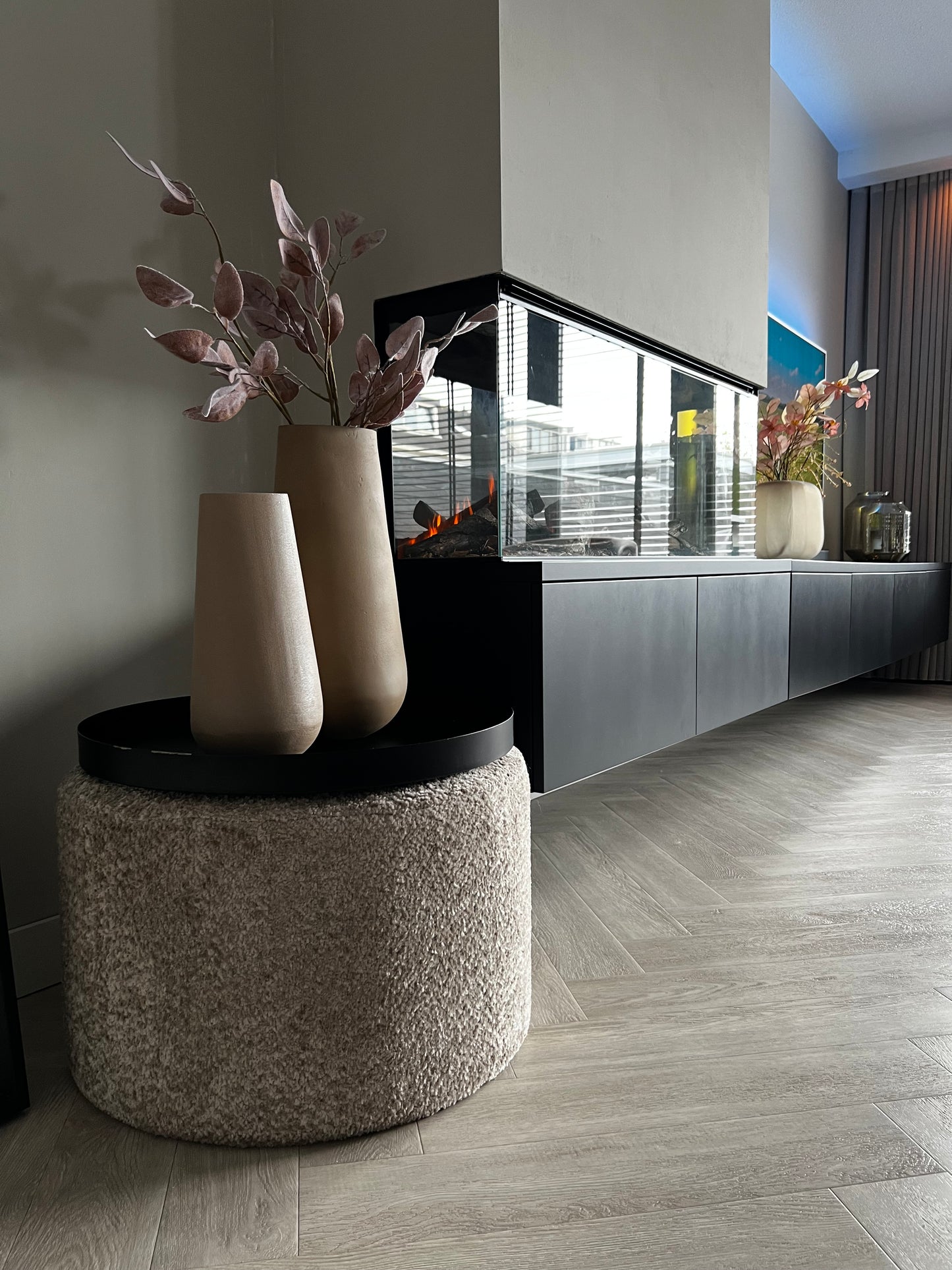 Set Vaas Bruin medium en groot